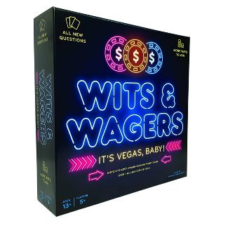 Wits & Wagers Vegas Edition Board Game, Party Game with Dry Erase Boards, Markers & Poker Chips