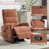 Hrinhom 26.4"W Massage Recliner Chair,Rocker and Swivel Chair - 3 of 4