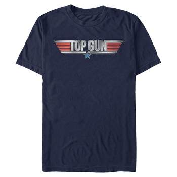 Top Gun Men's Classic Logo Tee / T-Shirt / Tshirt - Navy/Multi