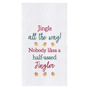C&F Home Half Assed Jingler Embroidered Flour Sack Kitchen Towel - 1 of 2