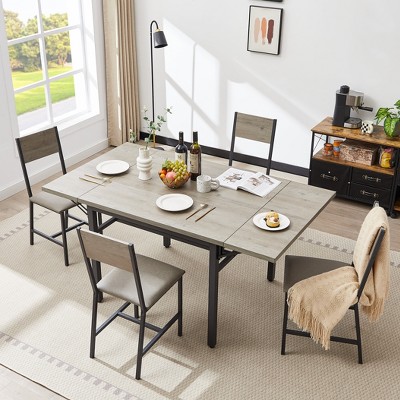 HDZNVF Folding Dining Table Grey