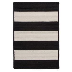 Colonial Mills Pershing Rug - Black 5x5 - 1 of 4