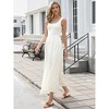 INSPIRE CHIC Women's Sleeveless Square Neck Casual Swing Summer Boho A-Line Maxi Dresses - 4 of 4
