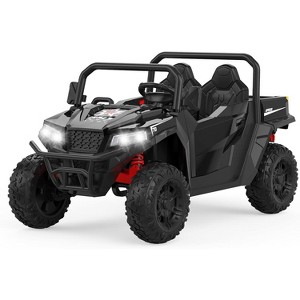 Ride On Dump Truck, 24V Ride On Car with Remote Control, Electric Dump Bed and Extra Shovel, Ride On Tractors Car with Music Player - 1 of 4