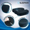 Sleepavo Office Chair Cushion - Seat Cushion for Tailbone Pain Relief - Butt Pillow for Coccyx, Lower Back Pain - Lumbar Support in Office Desk, Car - 3 of 4