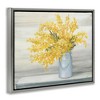 Stupell Industries Golden Fall Floral Bouquet in Country Milk Tin Floating Frame Canvas Art - 2 of 4