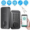 iMountek "Wireless Smart Door Lock, Keyless Fingerprint Entry, IP67 Waterproof, App Controlled for Home & Hotel" Black - 2 of 4