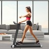 SuperFit  Folding Electric Treadmill Compact Walking Running Machine w/APP Control Speaker - image 3 of 4