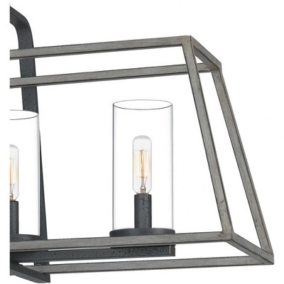 Lincoln Distressed Iron 5-Light Rectangular Chandelier
