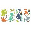 Friendly Dinosaur Peel and Stick Wall Decal - RoomMates: Kids Room Decor, Vinyl Stickers, T-Rex, Stego, Triceratops - image 2 of 3