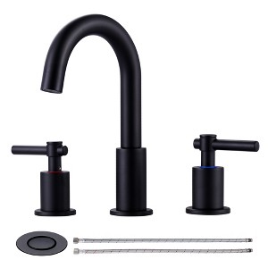 WOWOW 8 in. Widespread Double-Handle Bathroom Faucet - 1 of 4