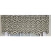 RLF Home 100% Cotton Corsica Regal  Fully lined Windows Rod Pocket Valance 50" x 17"  Gray - 3 of 4