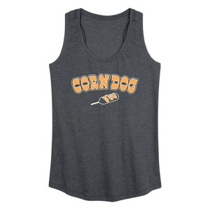 Women's - Instant Message - Corn Dog Graphic Racerback Tank - 1 of 4