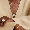 HTUTWOO Layered Silver Necklaces for Women, Sterling Silver Stackable Stack Choker Necklaces,Circle Pendant Chain Dainty Necklace Jewelry for Women - 3 of 4