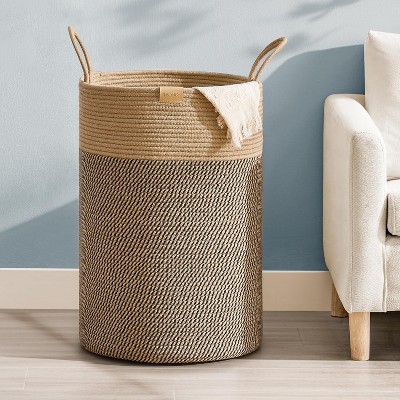 Laundry Hamper 62L,Large Laundry Basket for Clothes,Decorative Storage Basket for Blankets