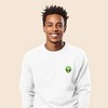 Dalix Alien Embroidered Fleece Crewneck Long Sleeve Sweatshirt Mens - 3 of 4