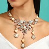 SOHI Women's Cloud Grey The Supernova Statement Necklace - 4 of 4