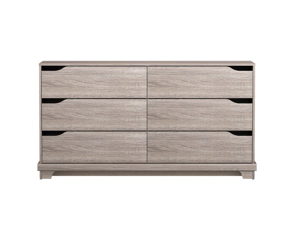 Dakota 6 Drawer Chest Dark Blonde Brown - Loft 607