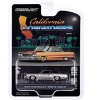 1972 Chevrolet Monte Carlo Lowrider Silver Metallic & Black "California Lowriders" Series 1/64 Die Cast Model Car by Greenlight - 3 of 3