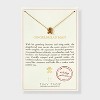 Tiny Tags 14K Gold Ion Plated with Brown Enamel Gingerbread Man Necklace - Gold - 3 of 4