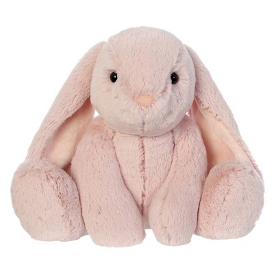 small pink bunny stuffed animal