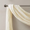 Dsvimoy Curtain Panel Diamond Sheer Embroidered Window Scarf for Living Room, Off-White, 2.95"*9.84"*10.63" - 4 of 4