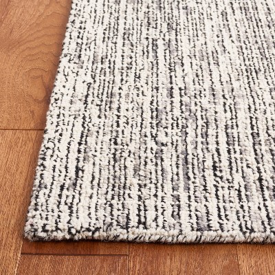 Gray Abstract Hand-Tufted Wool 8' x 10' Area Rug