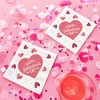 Big Dot of Happiness Happy Galentine’s Day Napkins, Valentine’s Day Party Heart Decor, White 3-Ply Paper Beverage Cocktail Napkins - 24 Count - 3 of 4