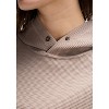 Peloton Women's Waffle Snap Pull Over Hoodie, Taupe Grey - 4 of 4