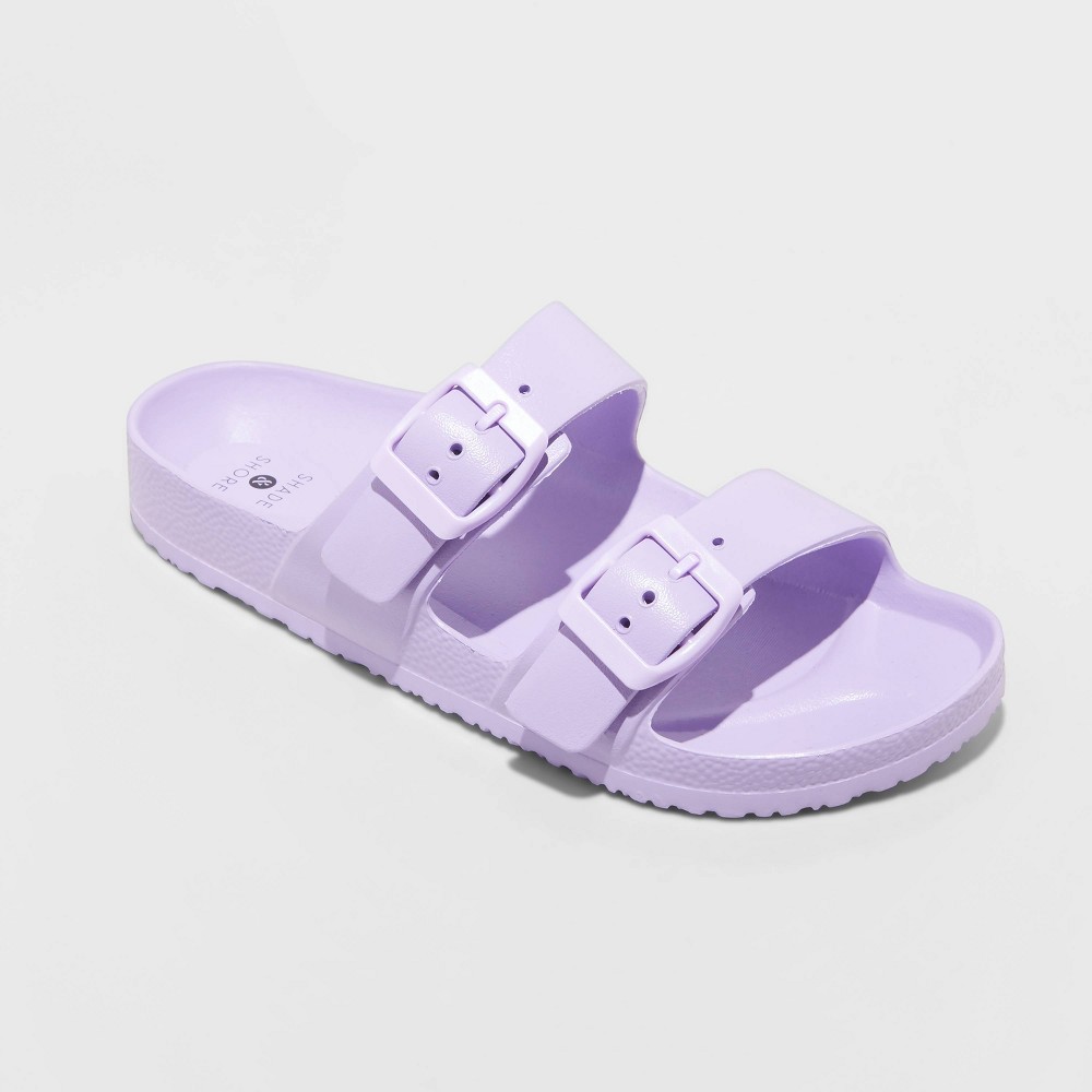 Women's Neida EVA Two Band Slide Sandals Shade & Shore Lavender 8