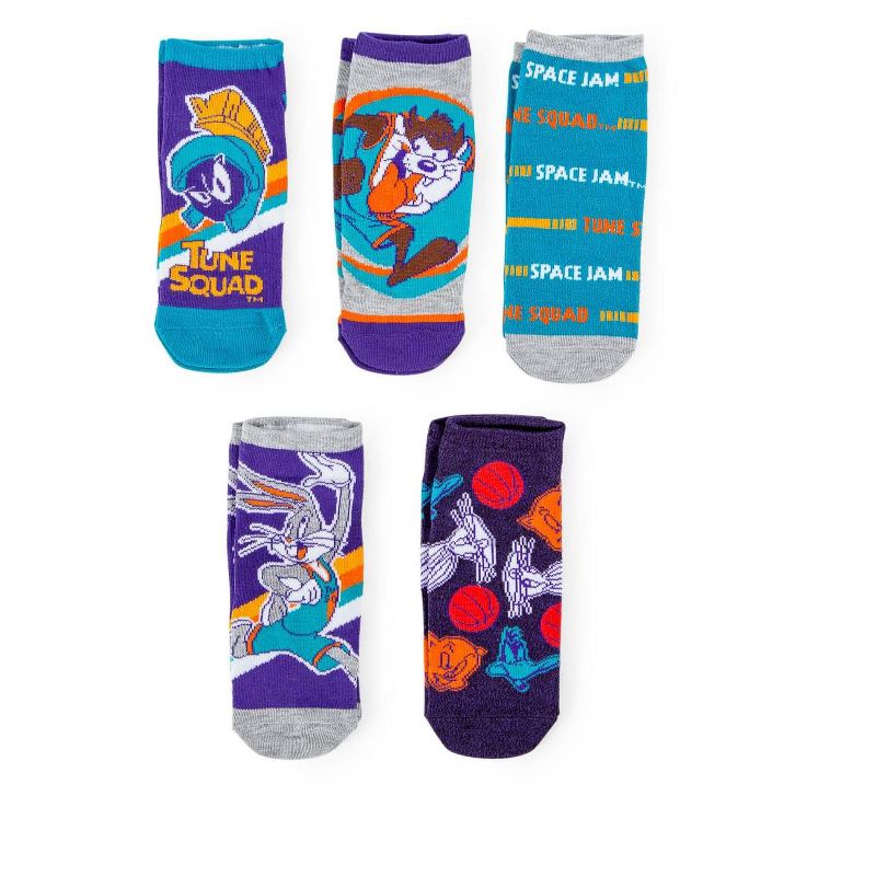 HYP Space Jam Adult Low-Cut Ankle Socks | 5 Pairs | Size 4-10, 2 of 8