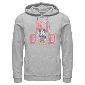 Mens Mickey & Friends Father's Day Mousey #1 Dad Lightweight Hoodie - 1 of 4