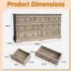 Vintage Design Wooden Farmhouse 7-Drawer Dresser - 2 of 4