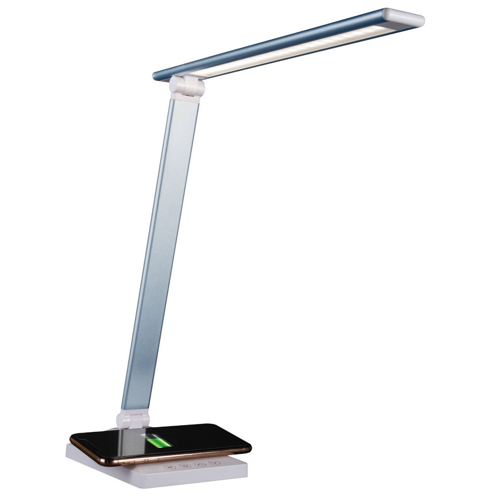Photos - Floodlight / Street Light Entice Desk Lamp with Wireless Charging  Blue - O(Includes LED Light Bulb)