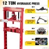 12-Ton Hydraulic Press, Heavy Duty H-Frame Garage Floor Hydraulic Shop Press with Press Plates, Adjustable Working Table Height - 2 of 4