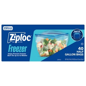 冷凍PS30 PL40 S10 ML40 Ziploc Half Gallon Freezer Bags for Food Storage and Meal Prep