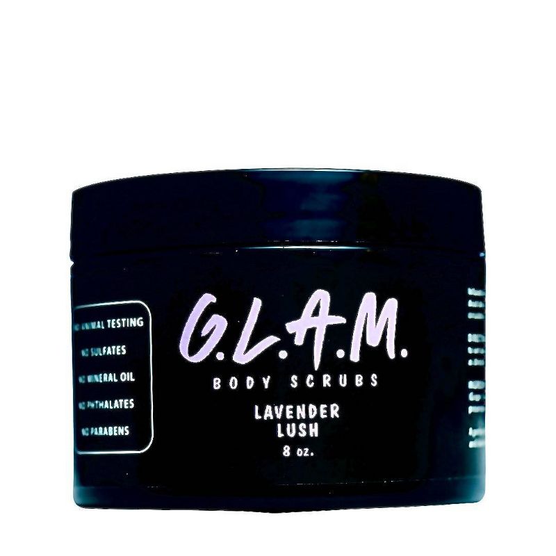 G.L.A.M. Body Scrubs Lavender Lush Body Scrub - 8oz, 1 of 6