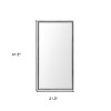 HomeRoots 42" Gray Framed Bathroom Vanity Mirror - 3 of 4