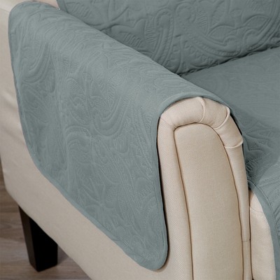 Mirage Gray Quilted Reversible Chair Furniture Protector