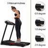 HFYee Walking Pad Treadmill with Incline 330 LB Capacity with Armrest Control, Pulse Monitor, LED Display, 3-in-1 Foldable Treadmill for Home - 4 of 4