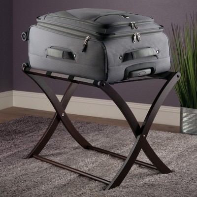 Scarlett Cappuccino Solid Wood Foldable Luggage Rack