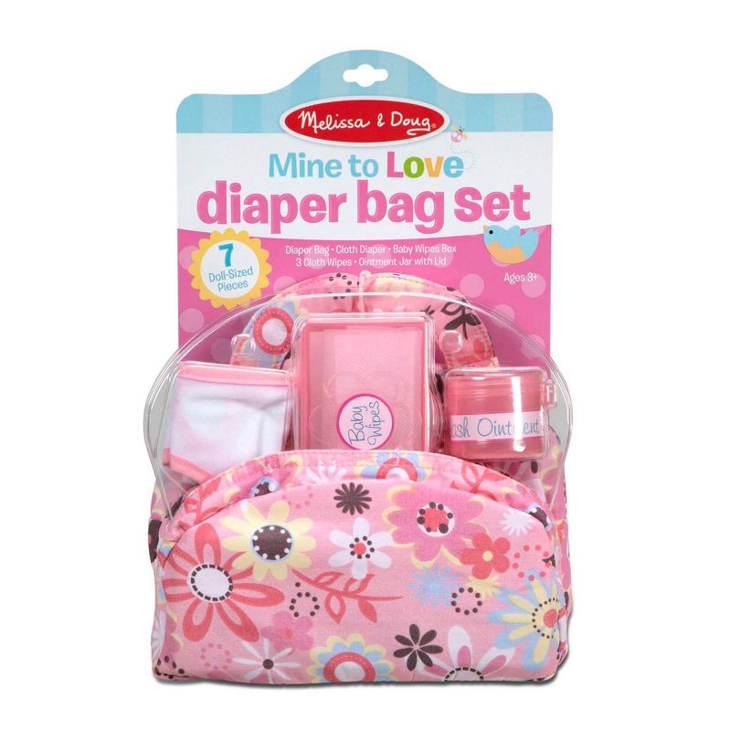 Melissa &#38; Doug Mine to Love Doll Diaper Changing Set With Bag, Wipes, Accessories (7pc), 4 of 11