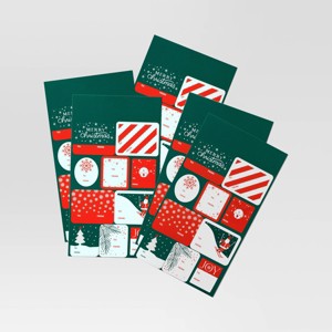 50ct Christmas Endcap Peel and Stick Gift Tags Red/Green/White - Wondershop™ - 1 of 3