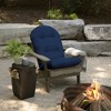 ARDEN Outdoor Plush Modern Tufted Rocking Chair Cushion, Set of 2, 20 x 18, Water Repellent, Fade Resistant - 2 of 4