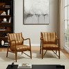 Art Leon Genuine Leather Accent Armchair - 4 of 4