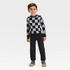 Toddler Boys' Checkered Pullover Sweater - Cat & Jack™ - 3 of 3