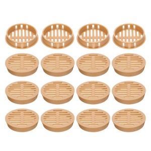 Unique Bargains Bathroom Office Kitchen Plastic Circular Soffit Air Vents Cover 20 Pcs - 1 of 4