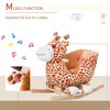 Whisen Kids’ Plush Rocking Giraffe with Soothing Song, Rocker Giraffe Chair Toy Gift for 18+ Months - Brown - 4 of 4