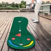 Costway 9.8FT X 3FT Par 3 Holes Golf Putting Green Mat Set for Indoor & Outdoor Practice - 3 of 4
