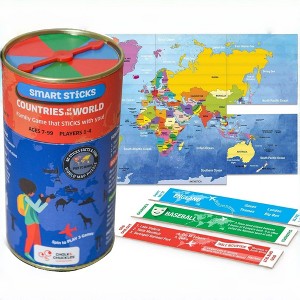 NAYSAYE Smart Sticks Countries of The World Game, Gifts for 8-12 Year Old, Cool Learning Gift Idea for Teenage Boys & Girls, 4.2"*4.2"*6.9" - 1 of 4